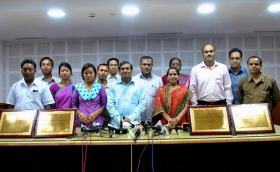 Tripura gets award for best Panchayati Raj system during 2014-15 FY Tripura gets award for best Panchayati Raj system during 2014-15 FY
